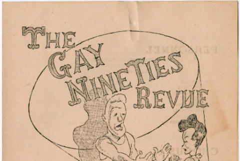 Program for school production of The Gay Nineties Revue (ddr-densho-484-18)