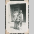 Three children standing outside (ddr-densho-321-143)