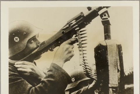 Nazi soldier with a gun (ddr-njpa-13-1607)