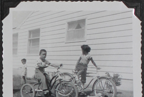 Children riding bicycles (ddr-densho-300-444)