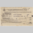 Receipt for Pacific Telephone and Telegraphs bill (ddr-densho-422-435)