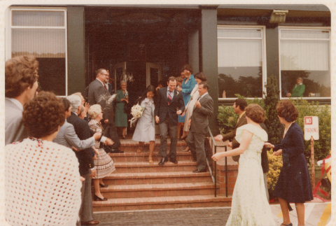 Barbara Yasui and Robert Hayman After Ceremony (ddr-ohs-1-264)