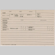 Blank evacuee index card for WCCA (Wartime Civil Control Administration) (ddr-densho-410-4)