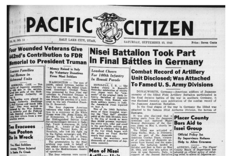 The Pacific Citizen, Vol. 21 No. 11 (September 15, 1945) (ddr-pc-17-37)