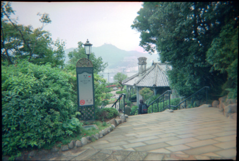 Stairs leading to Thomas Glover House (ddr-densho-426-483)