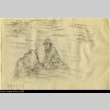Drawing done by a Japanese prisoner of war (ddr-densho-179-213)