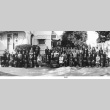 Panorama of group outside building (ddr-ajah-3-10)