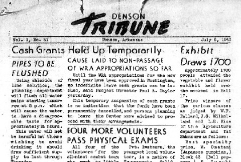 Denson Tribune Vol. I No. 37 (July 6, 1943) (ddr-densho-144-78)