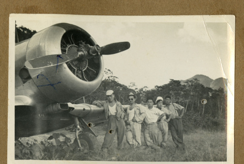 Aircraft and Japanese Peruvian men (ddr-csujad-33-153)