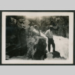 Two men next to rocks (ddr-densho-378-410)
