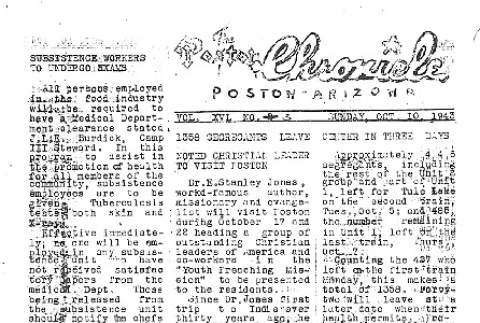 Poston Chronicle Vol. XVI No. 3 (October 10, 1943) (ddr-densho-145-420)