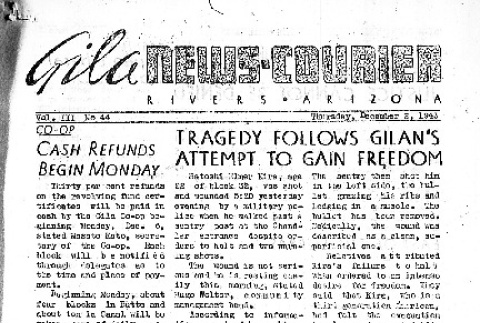 Gila News-Courier Vol. III No. 44 (December 2, 1943) (ddr-densho-141-196)