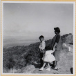 Yoshiko, William and Susan Shiomi on overlook (ddr-densho-522-301)