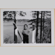 Child on steps to lake (ddr-densho-522-404)