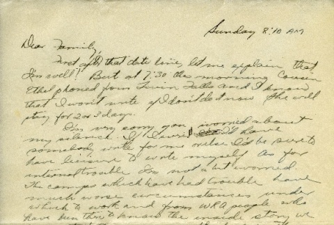 Letter from a camp teacher to her family (ddr-densho-171-12)