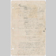 Handwritten notes for resume (ddr-densho-410-342)