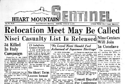 Heart Mountain Sentinel Vol. II No. 49 (December 4, 1943) (ddr-densho-97-158)