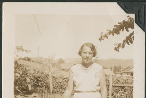 Man and woman with dog (ddr-densho-316-242)
