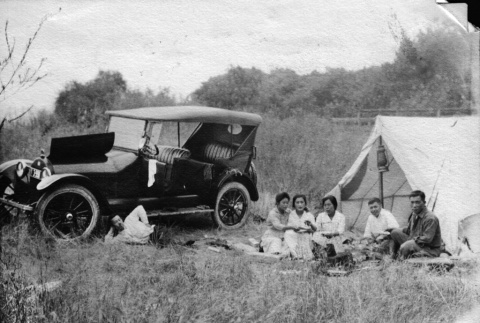 Six men and six women at a picnic (ddr-ajah-6-737)