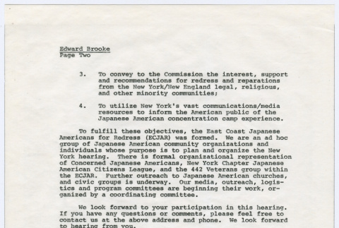 Carbon copy of page 2 of letter to Senator Edward Brooke from Sasha Hohri and Michi Kobi (ddr-densho-352-499)