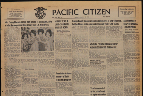Pacific Citizen, Vol. 60, No. 11 (March 12, 1965) (ddr-pc-37-11)
