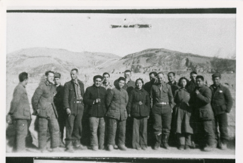 Large group in front of hills (ddr-densho-1007-189)