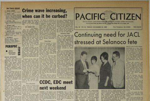 Pacific Citizen, Vol. 63, No. 22 (November 25, 1966) (ddr-pc-38-47)