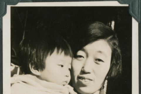Iku Takahashi and baby (ddr-densho-355-404)