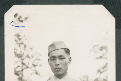 Takeo Isoshima in uniform (ddr-densho-477-148)