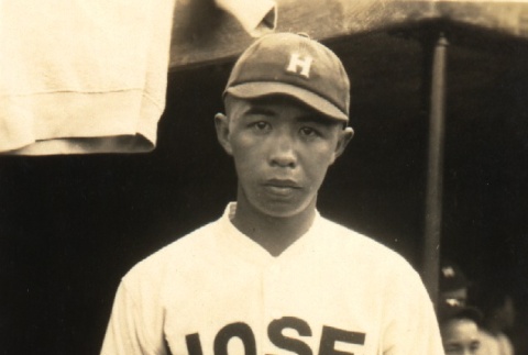 A Hosei University pitcher (ddr-njpa-4-2059)