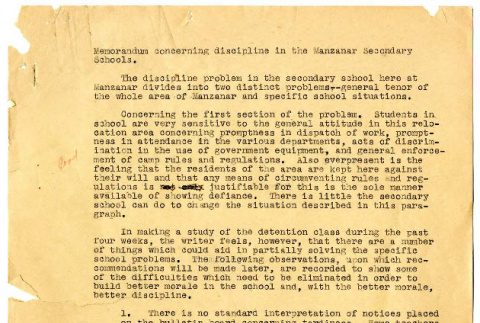 Memorandum from Harry Bentley Wells (ddr-csujad-48-79)