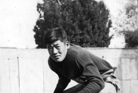 Tatsuo Iwahashi in football uniform (ddr-ajah-5-27)