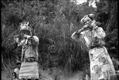 Man and woman in traditional costume (ddr-densho-426-2417)