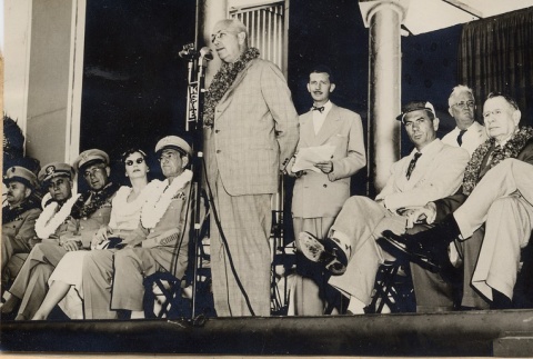 Farrant L. Turner speaking at 49th State Fair opening ceremonies (ddr-njpa-2-986)