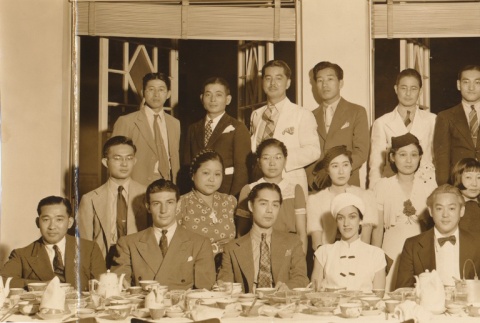 Yeichi and Lisan Kay Nimura at a party in their honor (ddr-njpa-4-1405)