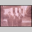Three boys wearing boy scout uniforms (ddr-densho-330-85)