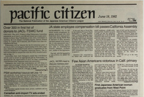 Pacific Citizen, Vol. 94, No. 24 (June 18, 1982) (ddr-pc-54-24)
