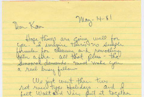 Letter from Kair Fujii to Kaneji Domoto (ddr-densho-329-1191)