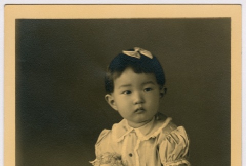 Portrait of toddler girl (ddr-densho-313-70)
