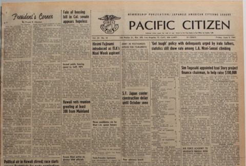 Pacific Citizen, Vol. 52, No. 22 (June 2, 1961) (ddr-pc-33-22)