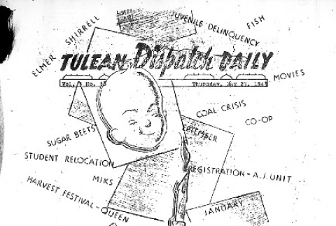 Tulean Dispatch Vol. 5 No. 58, Anniversary Issue (May 27, 1943) (ddr-densho-65-373)