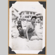 Two people on a crowded beach (ddr-densho-542-308)