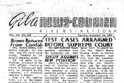 Gila News-Courier Vol. III No. 169 (September 19, 1944) (ddr-densho-141-324)