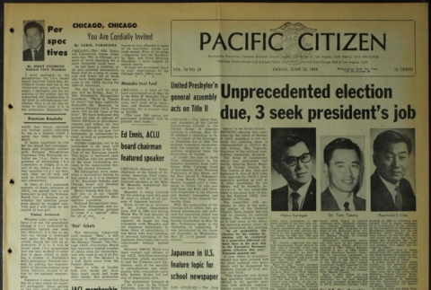 Pacific Citizen, Vol. 70, No. 23 (June 12, 1970) (ddr-pc-42-23)