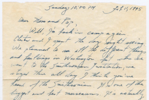Letter from Tadashi Ishida to Mr. & Mrs. Y Ishida (ddr-densho-535-131)
