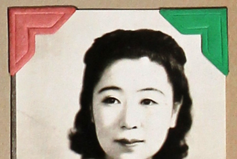 Portrait of a woman in a kimono (ddr-densho-404-340)