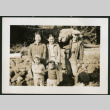 Aunts, uncle, and nephews at shore (ddr-densho-359-213)