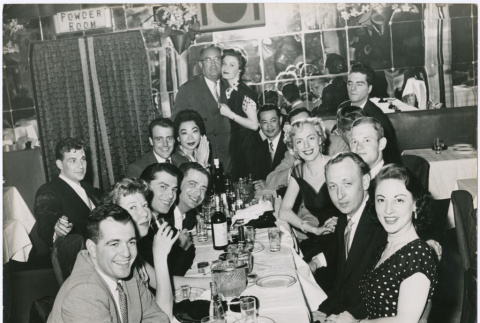 Performers' after-show party at the Latin Quarter (ddr-densho-367-111)