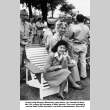 Joe Iwataki sitting with women at Camp Savage open house (ddr-ajah-2-812)