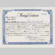 Marriage Certificate for Kaneji Domoto and Sally Fujii (ddr-densho-329-1248)